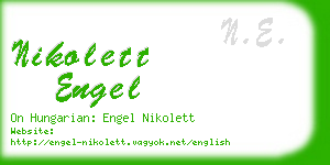 nikolett engel business card